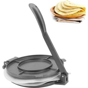Presse &Agrave; Tortillas (1 Pi&egrave;ce), Moule &Agrave; Tortillas En Fonte De 20 Cm, Moule &Agrave; Tortillas Pr&eacute;-Aromatis&eacute;es, Outils Pour La Fabrication De Tortillas, Chapatis Et Rotis - Neuf