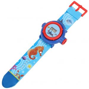 Montre De Projection Educative En Plastique Pour Enfants, Montre De Projection Numerique De Dessin Anime Educatif Pour Bebe - Neuf