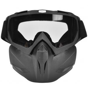 Lunettes De Protection Unisexes Pour Casque De Moto, Coupe-Vent, Antibuee, Masque Facial, Lunettes De Course, Verres Gris - Neuf