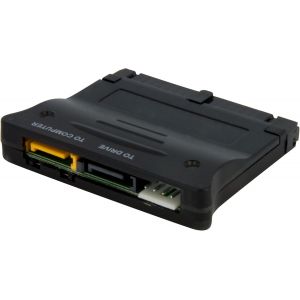 MDY-Adaptateur convertisseur bidirectionnel SATA / IDE pour disque dur - 1x IDE femelle - 1x SP4 mâle - 2x SATA plug (PATA2SATA3) - Neuf