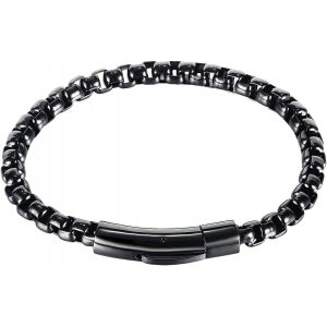 Kal-Bracelet Cha&icirc;ne Acier Inoxydable, Bracelet Cha&icirc;ne Rolo Cha&icirc;ne Cubaine Bracelet Homme Acier Inoxydable Bracelet Cha&icirc;ne Bo&icirc;te Homme Bracelet En Acier Inoxydable Pour Homme Femme Bijoux - Neuf