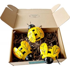 MEVRONISSHOP-Ornements de jardin en forme d'abeille pour le jardin | D&eacute;corations de cl&ocirc;ture de jardin vibrantes pour l'ext&eacute;rieur | D&eacute;corations murales d'abeilles | D&eacute;coration de jardin d'abeille en m - Neuf