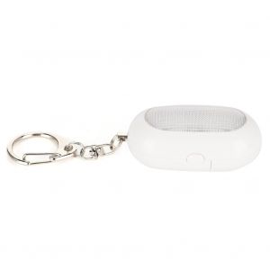 Alarme personnelle d'urgence, porte-cles d'alarme de securite a LED pour femmes et enfants, blanc - Neuf