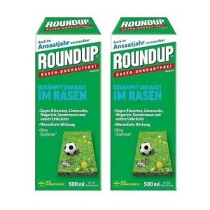 Lot 2 X Désherbant Sélectif- Herbicide Concentré Pelouse Jardin Mauvaise Herbe Gazon -Plante Trèfle Marguerite Pissenlit Plantain 1000ml - - Neuf