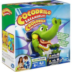 Asfasfq-Hasbro Gaming B04081750 Croc¿Dentiste Jeu D'adresse (Français Non Garanti) Version Espagnole/Portugaise 26.9 X 26.7 X 14.5 Multicolore - Neuf