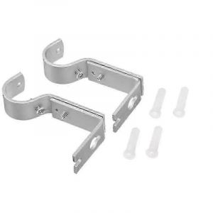 Porte-Tringle À Rideau 4 Pièces Porte-Rideau Robuste Réglable (Argent) - Ya01 - Neuf