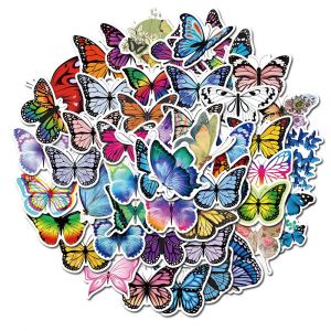 Lot De 50 Autocollants Papillons Graffiti Pour Ordinateur Portable, Voiture, Moto, Vélo, Casque, Skateboard, Guitare, Bouteille D'eau, Décoration Cool, Cadeaux - Neuf