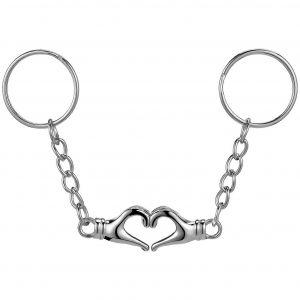 De Correspondance De Keychain En Forme De Coeur Charm Cl&eacute; Sac &Agrave; Dos Collier Double Cadeau D'amiti&eacute; Trousseau Anniversaire De L'engagement - Neuf