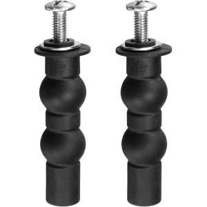 2 Ensemble M6 Toilette Si&egrave;ge Charni&egrave;res Vis, Extensible Caoutchouc Boulon Haut &Eacute;crous Ensemble pour Haut Montage Toilette Si&egrave;ge Remplacement Pi&egrave;ces (Laveuse Dia: 16mm/0.63"") - Neuf