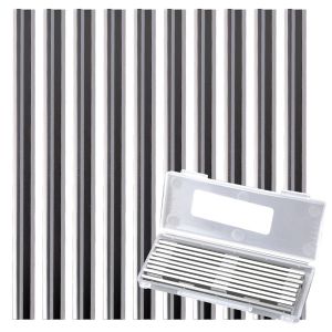Lame de Raboteuse 82mm Kit,10 Pièces Lames de Raboteuse Réversibles,Ensemble de Rabot Électrique Lame pour Machines De Travail du Bois,Rabots Ma-kita,Bo-sch (82 x 5,5 x 1,2 mm) - Neuf