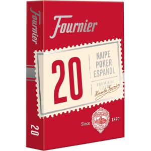 Chenquansarl-F21002- Jeu De Carte De Poker Espagnol N°20, 55 Cartes, Assortiment De Couleurs, Bleu Ou Rouge - Neuf