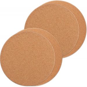 Jexnovashop-Lot De 4 Dessous De Verre Ronds En Li&egrave;ge 20 Cm Et 16 Cm &iquest; Grand Dessous De Plat En Li&egrave;ge R&eacute;sistant &Agrave; La Chaleur Pour Plantes, Pots, Casseroles, Assiettes, Po&ecirc;les, Cuisine Et Maison - Neuf