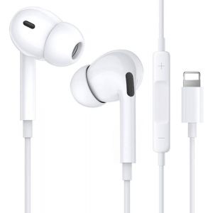 KALANKA-Ecouteur pour iPhone, Casque Filaire Antibruit Stéréo HiFi avec Contrôle du Volume et Microphone, Écouteurs pour iPhone 14/14 Pro/13/13 Pro/12/12Pro/SE/11/11Pro Max/XS Max/X/XR/ (Blanc) - Neuf