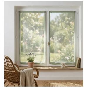 Paire De Voilage 60 X 160 Cm Sandro Kaki - Neuf