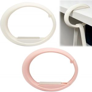 Lot de 2 crochets de sac à main pliables en ABS pour bureau, café, armoire - Neuf