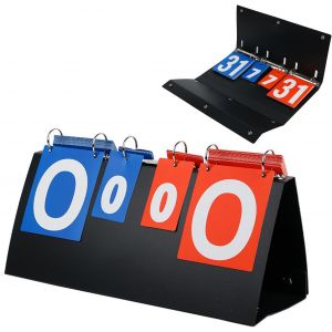 Tableau De Score,4 Chiffres Tableau De Bord Sportif Portable,Sports Tableau D'affichage,Tableau De Bord Portable Score,Flip Tableau De Bord Score,Pour Football,Volley-Ball - Neuf