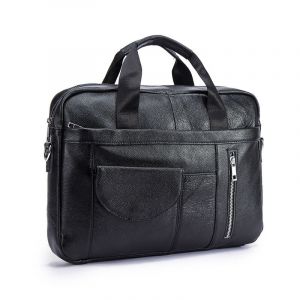 Wla.com-Sac à bombes d'affaires en cuir noir pour hommes,portefeuille fourre-tout,étui pour ordinateur portable et documents,design antique,sac messager,rêves douloureux,huile,16 ",1119 - 1116-black - Neuf