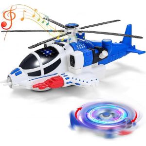 Jouets h&eacute;licopt&egrave;res pour gar&ccedil;ons, avion de jeu pour enfants avec lumi&egrave;res et sons, avion &agrave; 360 degr&eacute;s et pilote automatique, cadeaux jouets h&eacute;licopt&egrave;re pour enfants - Neuf