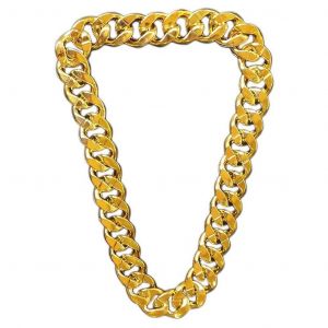 Big Chunky Plastic Chain Exaggerated Hip Hop Rapper Turnover Chain Necklace - Neuf