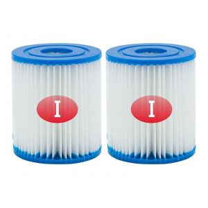 Lot de 2 cartouches filtrantes de type I pour piscines Bestway et Summer Waves - Neuf
