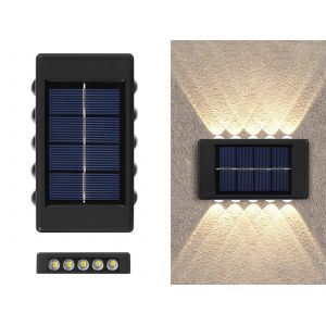 Lot De 4 Appliques Solaires Murales Pour Jardin Ext&eacute;rieur, Lumi&egrave;re Chaude, &Eacute;tanches Ip65 - Neuf