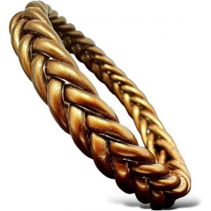 Ytseazn-Yvelise Bracelet Tressé Femme - Jonc Bouddhiste - Marron Chocolat - 32 - Neuf
