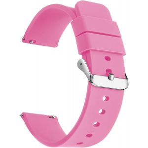 Kal-Bracelet De Montre En Silicone À Libération Rapide - En Caoutchouc Souple De Qualité Supérieure - 18 Mm, 20 Mm, 22 Mm - Pour Homme Et Femme - Neuf