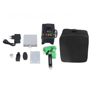 XYONG Niveau laser 16 lignes 4D autonivelant, telecommande, affichage numerique, prise UE 110-240 V, vert - Neuf