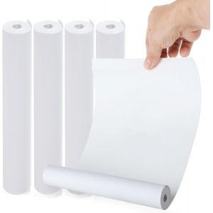 (4 rouleaux) Papier Thermique A4 (env. 116 feuilles),Papier Imprimante Thermique,Papier Thermique A4 Imprimante,Séchage Rapide,Sans BPA,Idéal pour Impression de Documents,Pages Web et Photos - Neuf