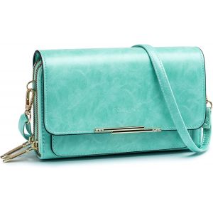 KALANKA-Sac Téléphone Portable Femme - Petit Sac Bandoulière Femme - Sac à Bandoulière Femme en Cuir PU - Sac À Bandoulière Petit avec Réglables Bandoulière - Neuf