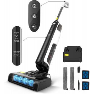 W12Se Aspirateur Sans Fil Laveur Eau Et Poussi&egrave;re Balai &Eacute;lectrique Humide Et Sec Autonettoyant | Anti Enchev&ecirc;trement | 45 Min. Autonomie | 1.15L Double R&eacute;servoir | &Eacute;lectrolyse D&eacute;sinfection - Neuf