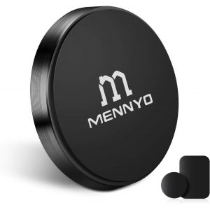 Support Téléphone Voiture Magnétique, Aimant De Téléphone Avec Plaques De Métal Collé Sur Tableau De Bord | Mur Aimant Autocollant Compatible Avec Iphone Samsung Galaxy/Note Huawei Etc. (Lot De 1) - Neuf