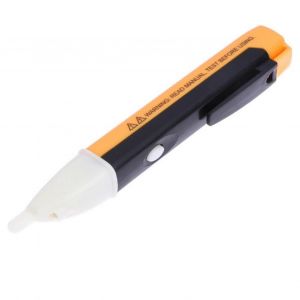 Testeur de tension 90V ?1000V AC Test rapide Détecteur de tension AC avec pince à stylo pour électriciens Jaune Noir - Neuf