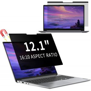 FIFT-Filtre De Confidentialité Pour 12,1 Pouces,Magnétique Amovible Protection D'Écran Anti Lumiere Bleue,Anti Espion Protecteur D'Écran Pour Ordinateur Portable 12,1"" 16:10 (261 * 171) Mm - Neuf