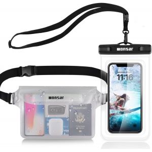 KAL-Étanche Sac Ipx8 Etanche Pochette Etanche Smartphone, Pochette Étanche, Pochette Imperméable Avec Housse Étanche Smartphones, Pour Natation, Rafting, Kayak, Canotage, Camping - Neuf