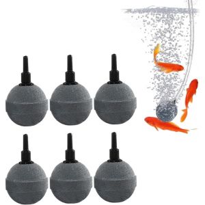 Aquarium Pierre À Air 6 Pièces Aquariums Diffuseur D'oxygène Pierre À Air Pour Aquarium Balls Diffuseur Bulleur Pour Aquarium Pierre Pour Pompe Aquarium Pierre À Bulles D'aquarium,4cm - Neuf