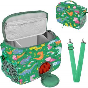 SUBZONAL-tui de Transport pour Toniebox Starter Set, pour Personnages Tonie, &eacute;couteurs, Station de Charge et Accessoires, Sac de Rangement avec Fermeture &eacute;clair et Sangle r&eacute;glable (Vert) - Neuf