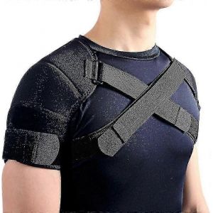 (S) Double Épaulière Pour Femmes Et Hommes, Soulagement Des Douleurs À L'épaule, Support D'épaule Double, Épaulière Réglable Pour Soulager Les Douleurs De La Coiffe Des Rotateurs - Neuf