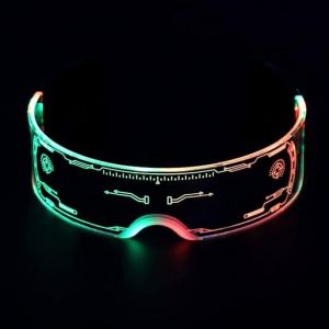 Cyberpunk Lunettes De Led, Des Lunettes, Futuriste Lumière Électronique Verres, Lumineuse Et Colorée Verres, Les Changements De Couleur, De Réunions, Bar, Soirée - Neuf