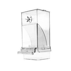 Mangeoire Automatique Anti-Éclaboussures Pour Perroquets, Canaris Et Calopsittes - Design En Acrylique Transparent, Facile À Nettoyer - Neuf