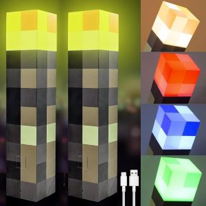 Lampe Cristal À Led Avec 16 Couleurs,4 Modes Usb Lampe En Cristal Avec Télécommande,Lampe Nuit Tactile,Lampe De Table En Cristal,Lampe De Chevet Led Rgb,Lumière D'ambiance Rechargeable Pour Chambre - Neuf