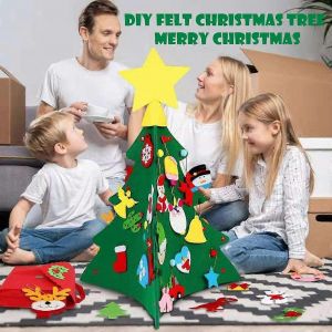 Bricolage En Trois Dimensions Tissu De No&euml;l Grand Arbre De No&euml;l, Cadeau, D&eacute;coration De No&euml;l Fournitures - Neuf