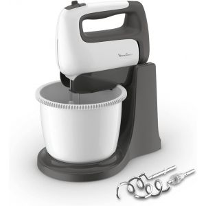 Batteur &eacute;lectrique 500 W inox blanc/noir - Neuf