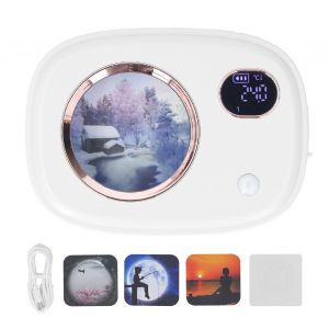 HJLIAN Diffuseur de parfum a ultrasons, affichage numerique intelligent, aromatherapie, pour toilettes, salon, hotel, blanc - Neuf