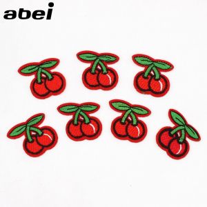 Patchs Brodés À Coudre Ou De Fer À Motifs Rouge Cerise - Conçu Pour Le Cycliste Rock ' N ' Roll - Neuf