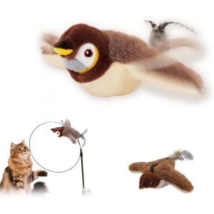 Letnerny-Jouet Pour Chat En Forme De Moineau Flottant - Jouet Pour Chat - Jouet &Eacute;lectrique Interactif Usb Pour Chats D'int&eacute;rieur - Neuf