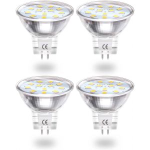 Kaleidoscope-2w Gu4 Mr11 Ampoule Led 12v, Mini Mr11 Led Reflector Ampoule Blanc Chaud 3000k, Ac/Dc 12v Mr11 Gu4 Led Spot Encastrable Mr11 10w 20w Remplacement Halogène - Non Dimmable 4 Pièce[Q859] - Neuf