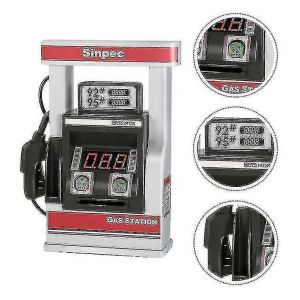 Jouet de simulation de station-service, mod&egrave;le de pompe &agrave; essence, jouets &eacute;ducatifs pr&eacute;coces - Neuf