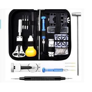 Kit De R&eacute;paration De Montre Professionnel : Barres De Ressort, Bain De Collage, &Eacute;tui De Transport (22x11x5 Cm, 0.25 Kg) - Tournevis Anti-Magn&eacute;tiques Et Accessoires De Pr&eacute;cision - Neuf