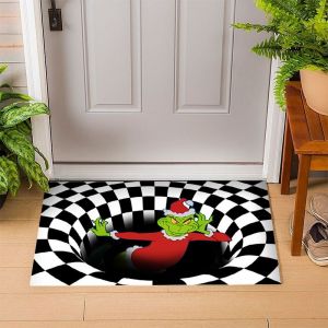 No&euml;l Paillasson - No&euml;l Geek, No&euml;l Paillasson, 40x60 Cm Paillasson, Tapis De Couloir, Motif De No&euml;l, No&euml;l, D&eacute;coration De La Maison Pour Couloir, Salle De Bain, Chambre &Agrave; Coucher, Cuisine Et Salle De - Neuf